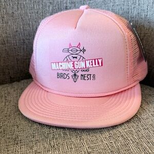 Machine Gun Kelly birds nest Pink Trucker Hat